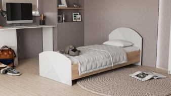 Кровать светлая Веер BMS