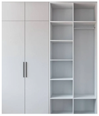 Распашной шкаф Вилета 5 (700*2500*500) (700х2500х500)
