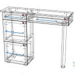 Схема сборки Стол маникюрный Лаванда BMS