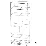 Шкаф распашной Остин Лайт 2 BMS(Платье - Платье (2 полки) (2))