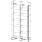 Шкаф книжный 2 №1