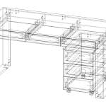 Стол письменный Санни-6 BMS