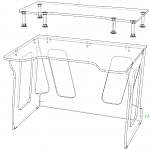 Чертеж Геймерский стол Финн-2 BMS