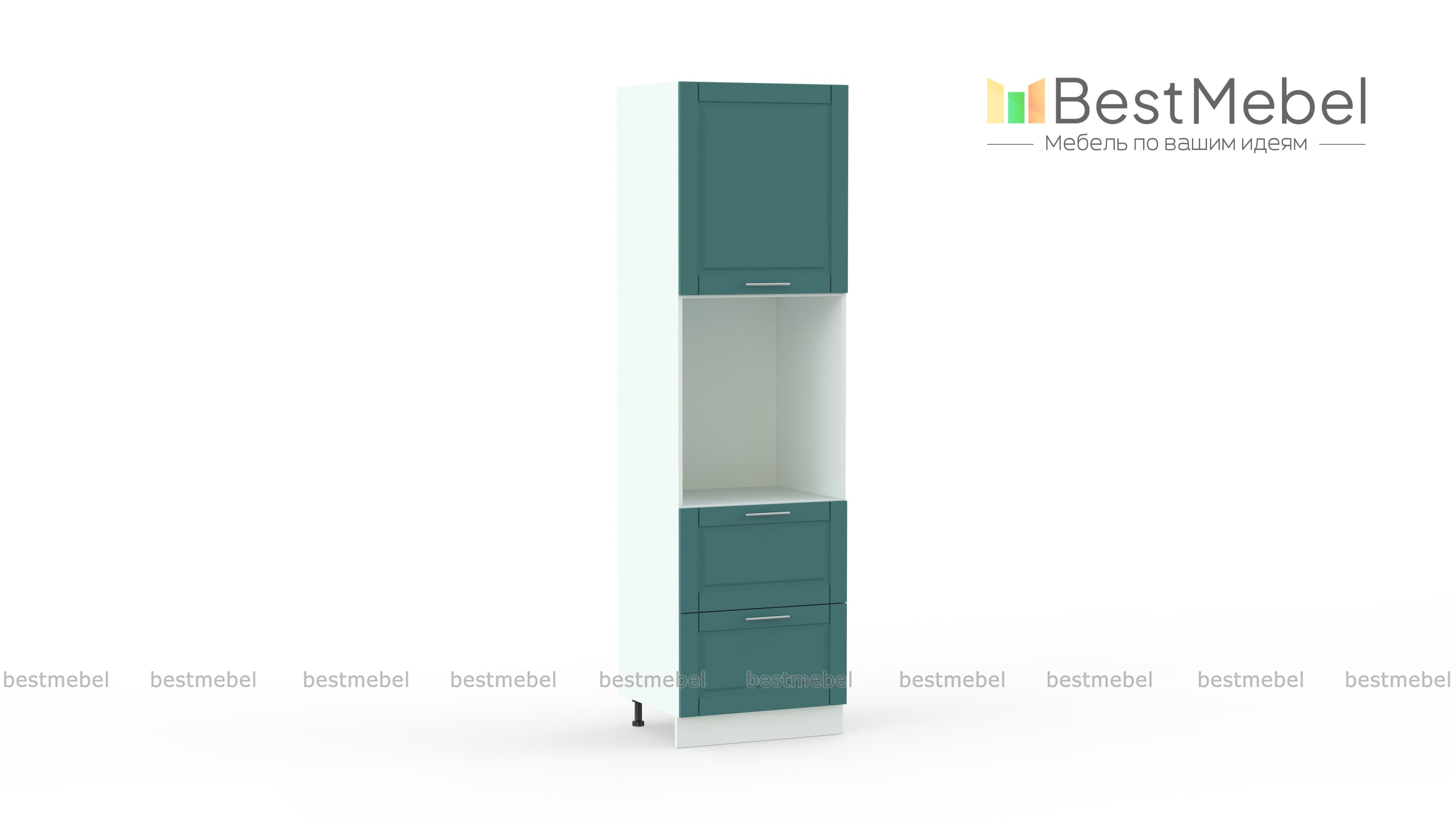 Шкаф-пенал 1 дверь 2 ящика Палермо BMS - Фото