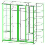 Чертеж Шкаф-купе Реал BMS