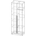 Шкаф распашной Айва 4 BMS(Белье - Платье с полкой (2))