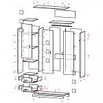Схема сборки Распашной шкаф Паулина 41.2 BMS