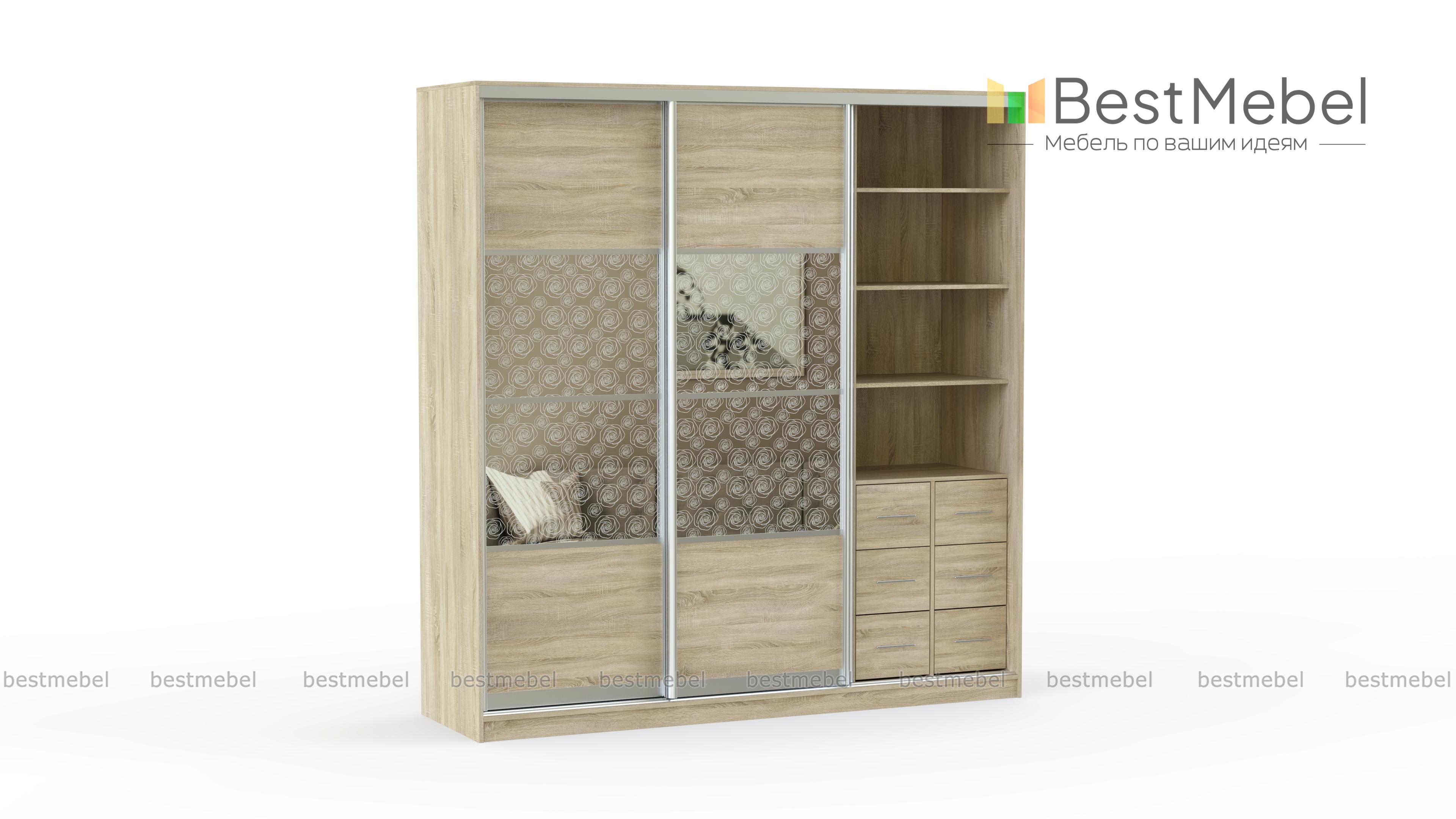 Шкаф-купе Роза-3 BMS - Фото