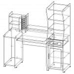 Схема сборки Компьютерный стол Магнат BMS
