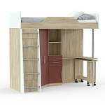 Кровать-чердак со столом Ника 427 BMS - Фото 2