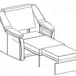 Кресло-кровать Бэтмен BMS(Высоковыкатной)