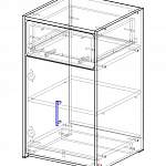 Чертеж Прикроватная тумба Эден Т BMS