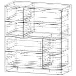 Комод Нордли Nordli 4