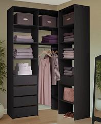 Гардеробная угловая Страйп 2 (1400*2200*1000) (1400х2200х1000)