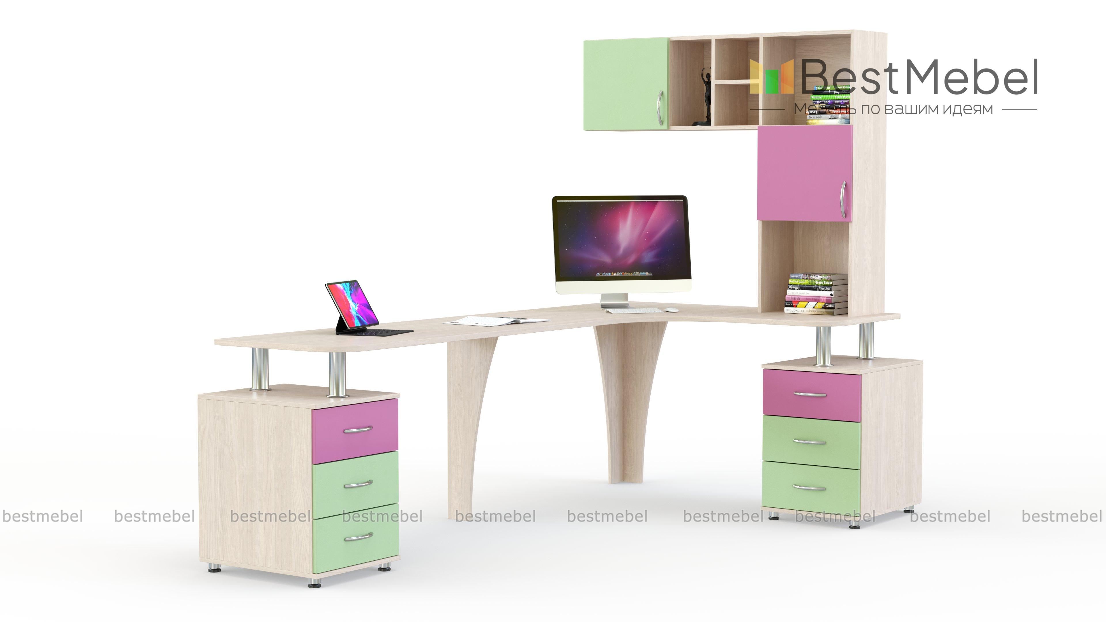 Письменный стол для двоих Пилот 62 BMS - Фото