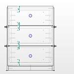 Тумба прикроватная Клео 3 BMS