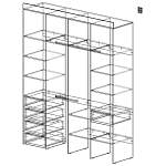 Стеллаж для одежды Мирта 18 BMS