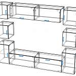Схема сборки Мебельная стенка Кубика Плюс V1.6 BMS