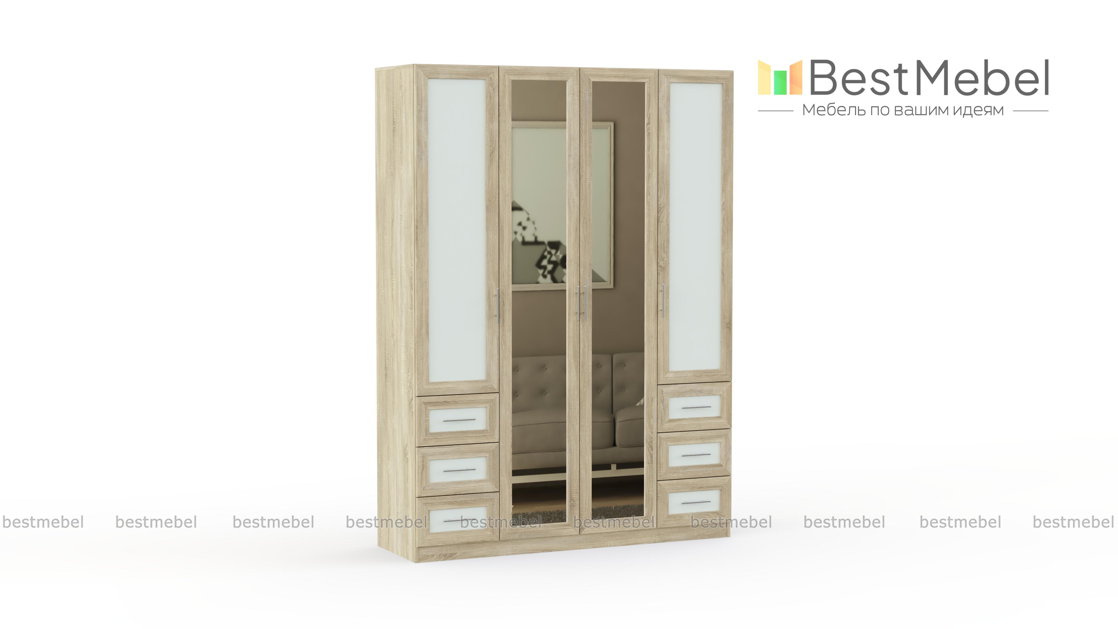 Распашной шкаф Крона 21 BMS - Фото