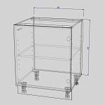 Схема сборки Шкаф нижний 1 дверь Оля BMS